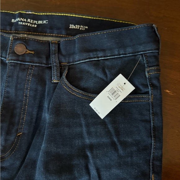 Banana Republic Slim Fit Jeans in Dark Blue